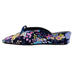 Lolita Floral Print Bow Slipper