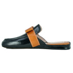 Marlena Leather Buckle Slipper