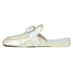 Marlena Metallic Leather Buckle Slipper