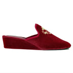 Royalty Velvet Crest Slipper