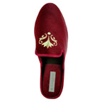 Royalty Velvet Crest Slipper