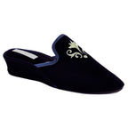 Royalty Velvet Crest Slipper