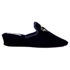 Royalty Velvet Crest Slipper