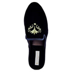 Royalty Velvet Crest Slipper