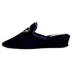 Royalty Velvet Crest Slipper