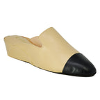 Stacy Leather Cap Toe Slipper