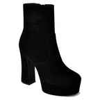 Brat-Z Suede Platform Heel Boot