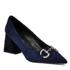 Happy-Hour Suede Tapered Toe Pump