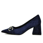 Happy-Hour Suede Tapered Toe Pump