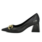 Happy-Hour Leather Tapered Toe Pump