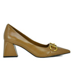 Happy-Hour Leather Tapered Toe Pump