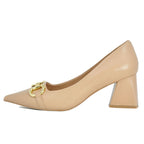 Happy-Hour Leather Tapered Toe Pump