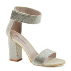 Kassidy Glitter Heel Sandal