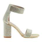 Kassidy Glitter Heel Sandal