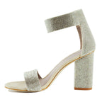 Kassidy Glitter Heel Sandal