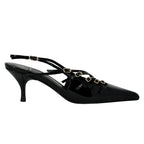 Lash-2 Patent Leather Buckle Slingback