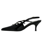 Lash-2 Patent Leather Buckle Slingback