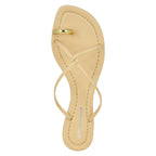 Pacifico Leather Toe Ring Flat Sandal