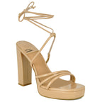 Presecco Platform Leg Wrap Sandal