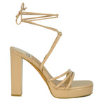 Presecco Platform Leg Wrap Sandal