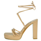 Presecco Platform Leg Wrap Sandal