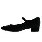 Top-Tier Velvet Maryjane Block Heel