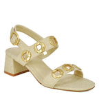 Milan Raffia Ornament Heel Sandal