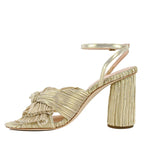 Camelia Fabric Knot Heel Sandal