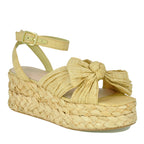 Gaby Braided Bow Platform Espadrille