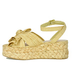 Gaby Braided Bow Platform Espadrille