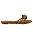 Hadley-KS Suede Bow Flat Sandal