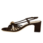 Minna Suede Block Heel Sandal
