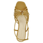 Minna Leather Block Heel Sandal