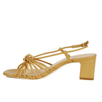 Minna Leather Block Heel Sandal