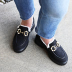 Missy Nubuck Fur Lined Loafer