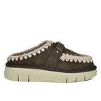 BounceClog-1001A Suede Fur Wedge Clog