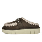 BounceClog-1001A Suede Fur Wedge Clog