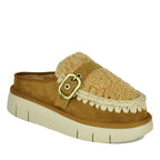 Bounce-Clog Curly Fur Wedge Clog