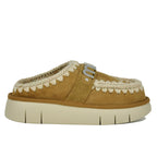 Bounce Clog Suede Shearling Platform Clog