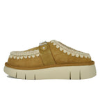 Bounce Clog Suede Shearling Platform Clog