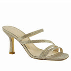 Ostin Metallic Glitter Heel Slide