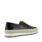 Qabic Perforated Leather Closed Flat