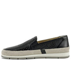 Qabic Perforated Leather Closed Flat