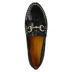 Broadwick Croco Patent Fringe Loafer