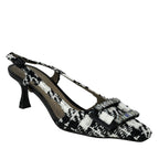 Atena Fabric Ornamental Buckle Slingback