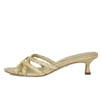 Camille-2 Raffia Bleached Heel Slide