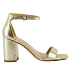 Daniella Leather Block Heel Sandal