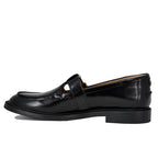 Elaina Leather Buckle Closed Flat