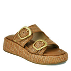 Nerissa Raffia Buckle Wedge Slide