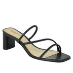 Chessie-Mid Leather Strappy Slide